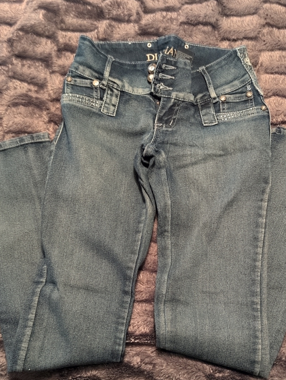Diamond Supply Co. Women's Skinny Jeans - Dark Blue